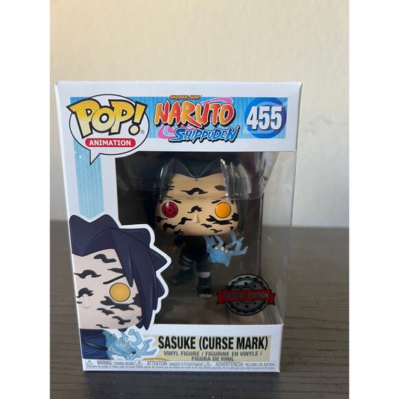 VAULTED SPECIAL EDITION Sasuke Curse Mark Naruto Funko Pop #455 Anime SE Manga - Picture 1 of 6